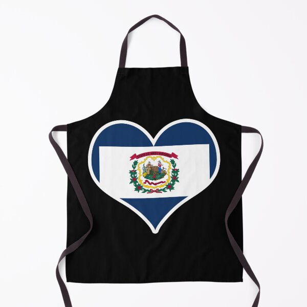 Item preview, West Virginia US State Flag Heart designed and sold by PKHalford.