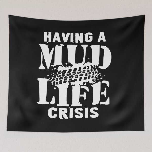 Item preview, Having a Mud Life Crisis Offroading Usa UTV ATV Dirt Mud 4x4 4-Wheeler designed and sold by henrydy.