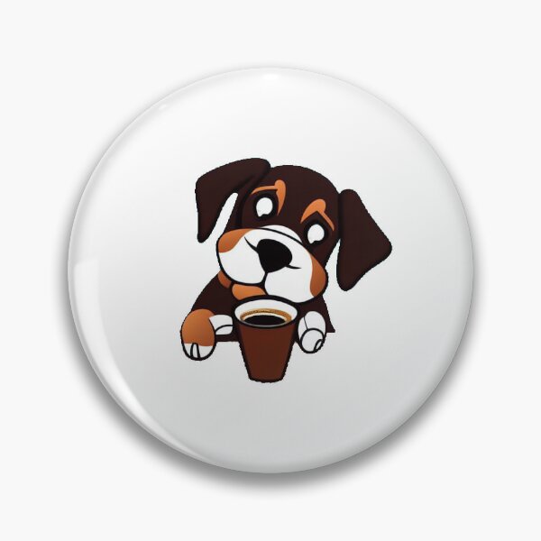Item preview, Dog having coffee designed and sold by Finn19.