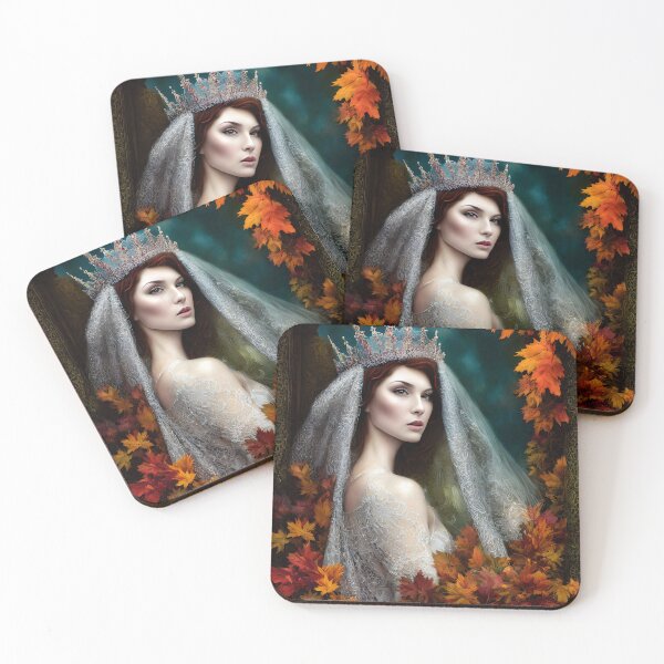 Item preview, Queens Autumn Veils  designed and sold by @adorcharm Modern & Classic AI Art.