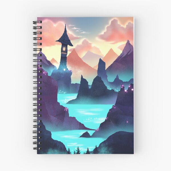 Item preview, Magical lake with tower designed and sold by Moniartprints.