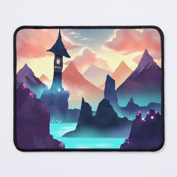 Item preview, Magical lake with tower designed and sold by Moniartprints.
