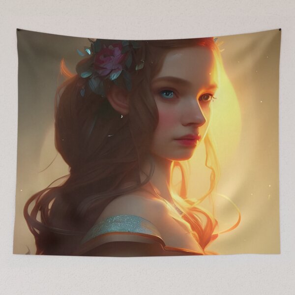 Item preview, Cute Fantasy Elf Princess Gold and Teal designed and sold by Eliteijr.