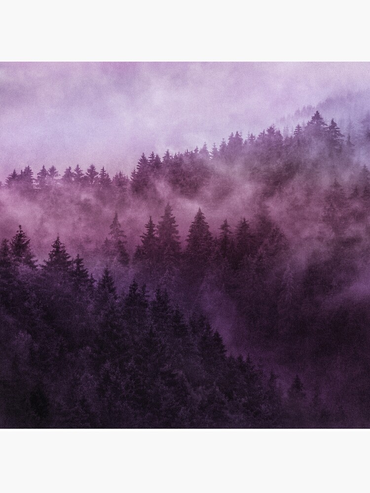 Thumbnail 4 von 4, Kissen, Excuse Me, I'm Lost // Laid Back In A Romantasy Moody Wilderness Dream Forest With Cascadia Trees Covered In Magic Fog designt und verkauft von tekay.