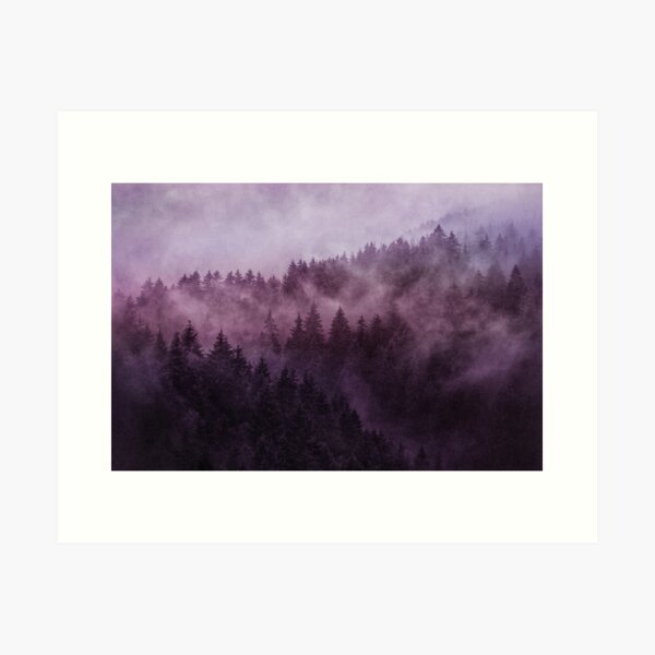Item preview, Excuse Me, I'm Lost // Laid Back In A Romantasy Moody Wilderness Dream Forest With Cascadia Trees Covered In Magic Fog  designed and sold by Tordis Kayma.