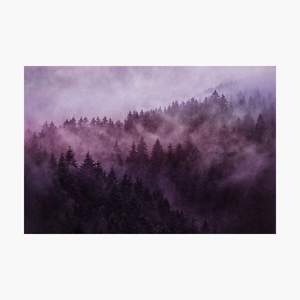 Item preview, Excuse Me, I'm Lost // Laid Back In A Romantasy Moody Wilderness Dream Forest With Cascadia Trees Covered In Magic Fog  designed and sold by Tordis Kayma.