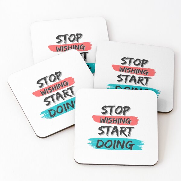 Item preview, Stop Wishing Start Doing designed and sold by Mhayra.