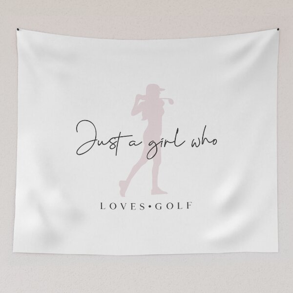 Item preview, Just A Girl Who Loves Golf designed and sold by hottest-tees.