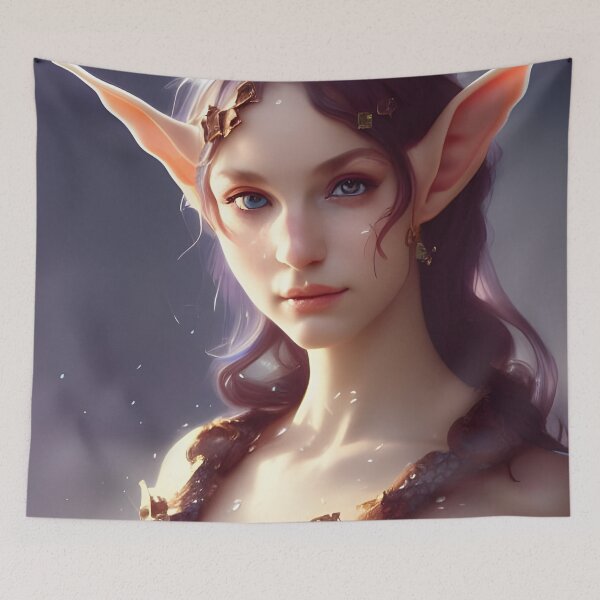 Item preview, Cute Fantasy Elf Princess Brunette designed and sold by Eliteijr.