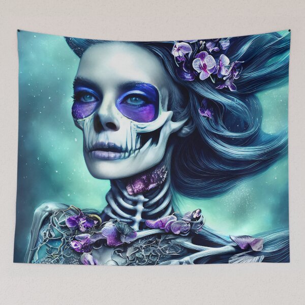 Item preview, Purple Skeleton Girl designed and sold by @adorcharm Modern & Classic AI Art.