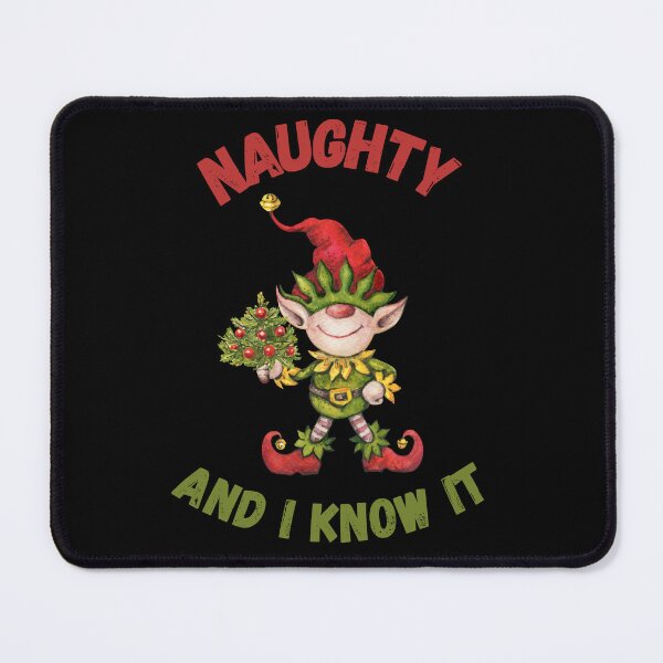 Item preview, naughty and i know it - Elf with Christmas tree designed and sold by Georgy09.