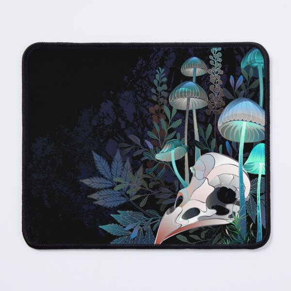 Item preview, Bird Skull with Mushrooms designed and sold by Blackmoon9.