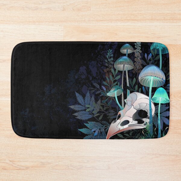 Item preview, Bird Skull with Mushrooms designed and sold by Blackmoon9.