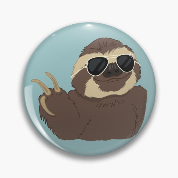Item preview, Peace Sign Cool Funny Sloth designed and sold by CharacterAlley.