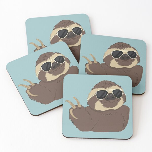 Item preview, Peace Sign Cool Funny Sloth designed and sold by CharacterAlley.
