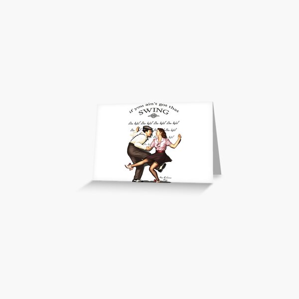 Lindy Hop Greeting Card