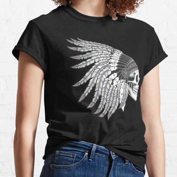  Women's Feathered Indians Native American T-Shirt