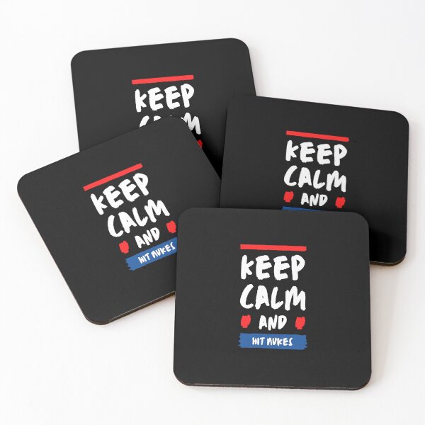Item preview, Keep calm and hit nukes designed and sold by Ahmed  Feki.