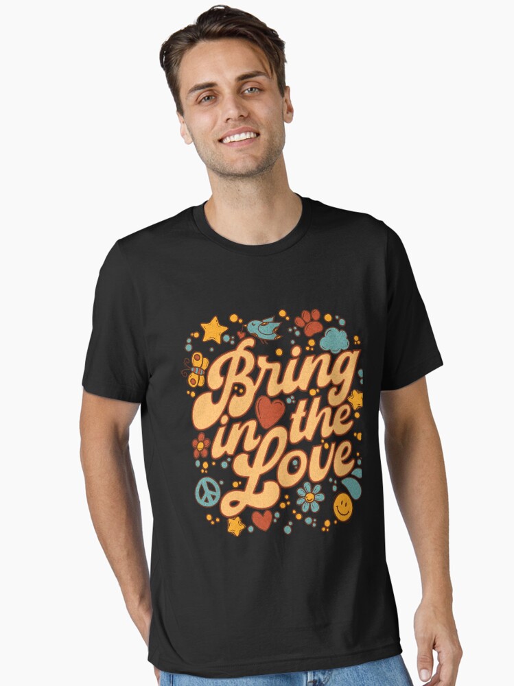Thumbnail 1 of 7, Essential T-Shirt, Bring in the love designed and sold by v-nerd.