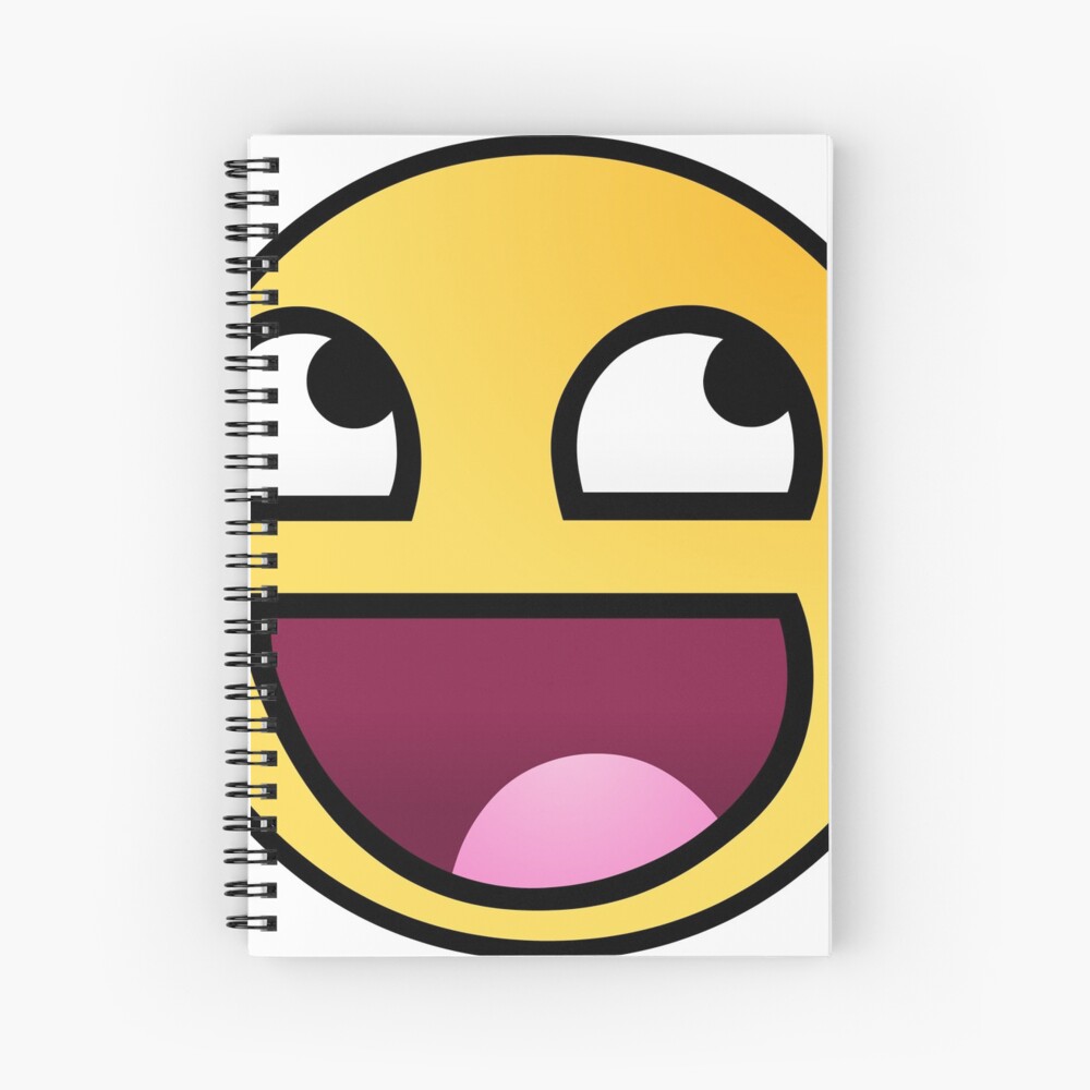 Awesome Face Emoji Spiral Notebook For Sale By Edleon Redbubble