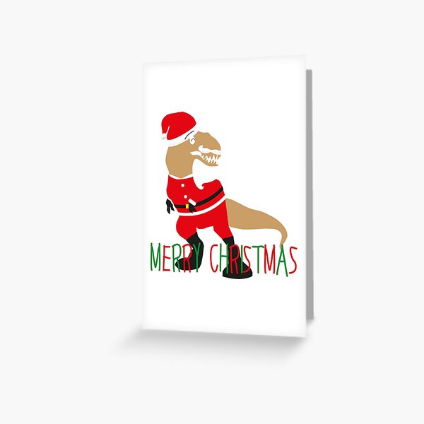 Item preview, Merry Christmas red Santa Claus dinosaur designed and sold by Bird4771.