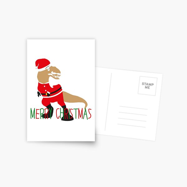 Item preview, Merry Christmas red Santa Claus dinosaur designed and sold by Bird4771.