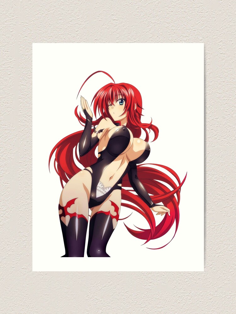 Highschool Dxd Rias Gremory Art Print By Fitzlav Redbubble