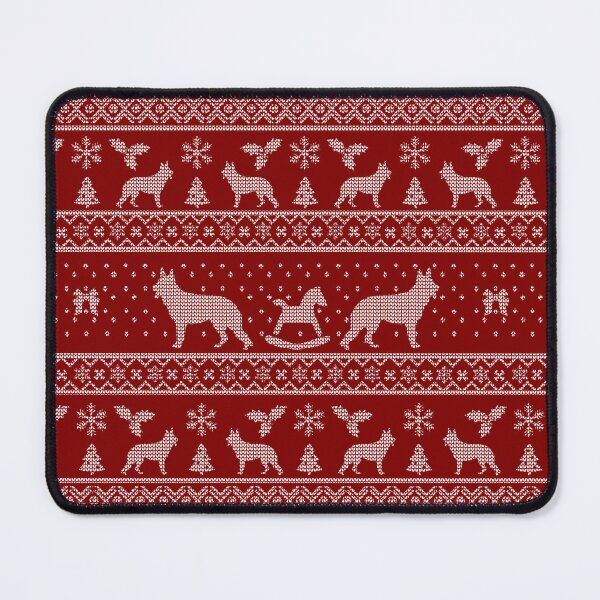 Item preview, Ugly Christmas sweater dog edition - German shepherd red designed and sold by Camilla Fjäder.