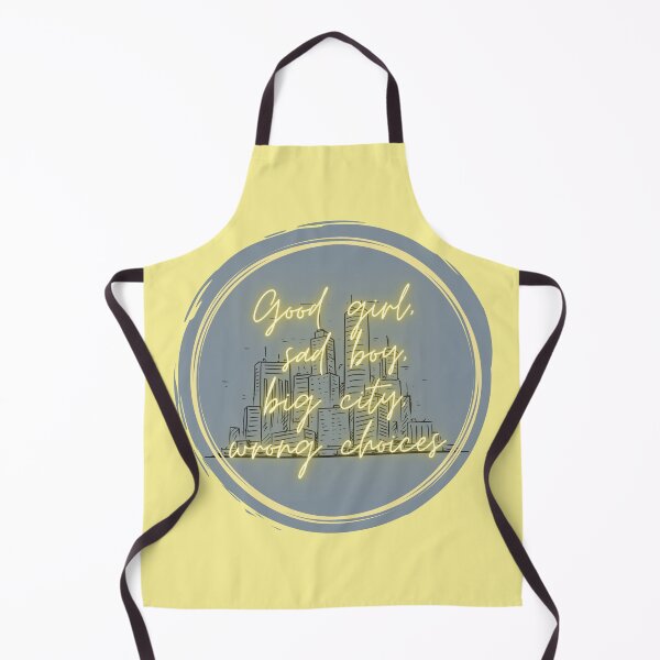 Item preview, Good girl, sad boy, big city, wrong choices- Question...- Midnights- Taylor Swift Yellow Outline designed and sold by abriddley.