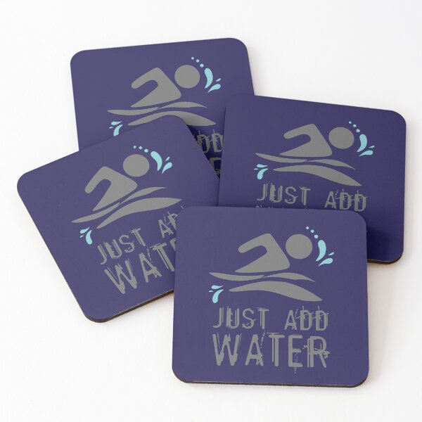 Item preview, Wild open water swimming, winter bathers, surfers.  Just Add Water for swim swimmer lovers. Caroline Laursen original  designed and sold by Caroline Laursen.