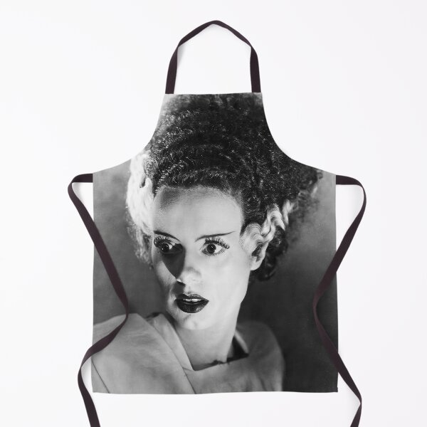Item preview, Bride of Frankenstein, Black and White, Creepy Vintage Halloween Art designed and sold by vintagevivian.