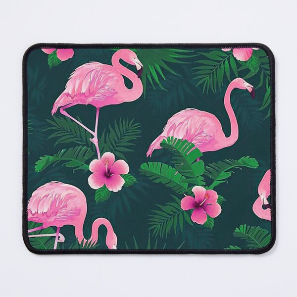 Item preview, Flamingo Hibiscus Tropical Leaves designed and sold by cleaporter.