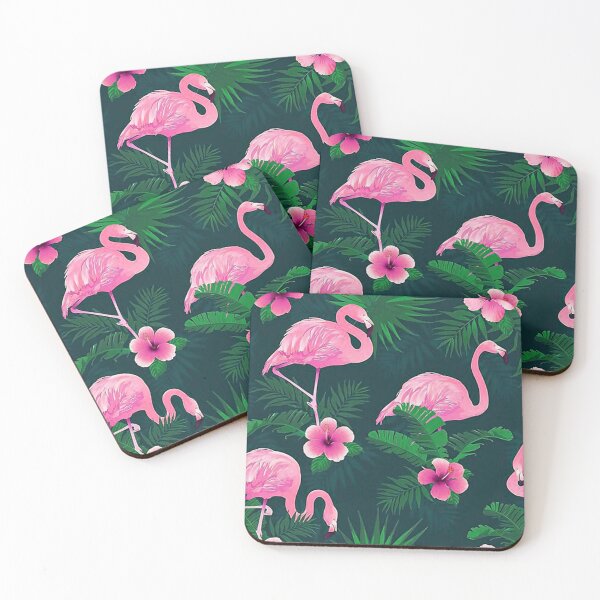 Item preview, Flamingo Hibiscus Tropical Leaves designed and sold by cleaporter.