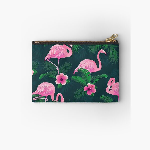 Item preview, Flamingo Hibiscus Tropical Leaves designed and sold by cleaporter.
