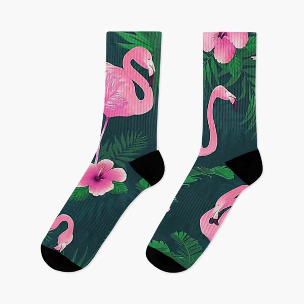 Item preview, Flamingo Hibiscus Tropical Leaves designed and sold by cleaporter.