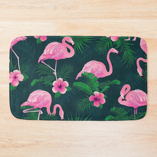 Item preview, Flamingo Hibiscus Tropical Leaves designed and sold by cleaporter.