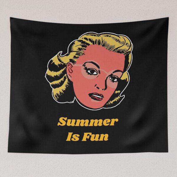 Item preview, 'Summer is Fun' Pinup Girl - Retro Design for T-shirts, mugs, phone cases and other accessories designed and sold by Ridiculam Toga.