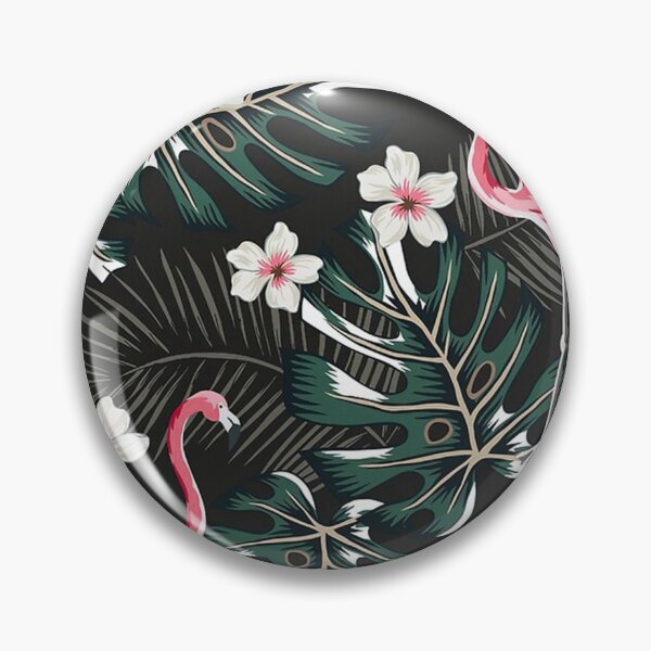 Item preview, Flamingo Palm Leaves Plumeria designed and sold by cleaporter.
