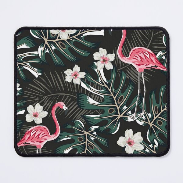 Item preview, Flamingo Palm Leaves Plumeria designed and sold by cleaporter.