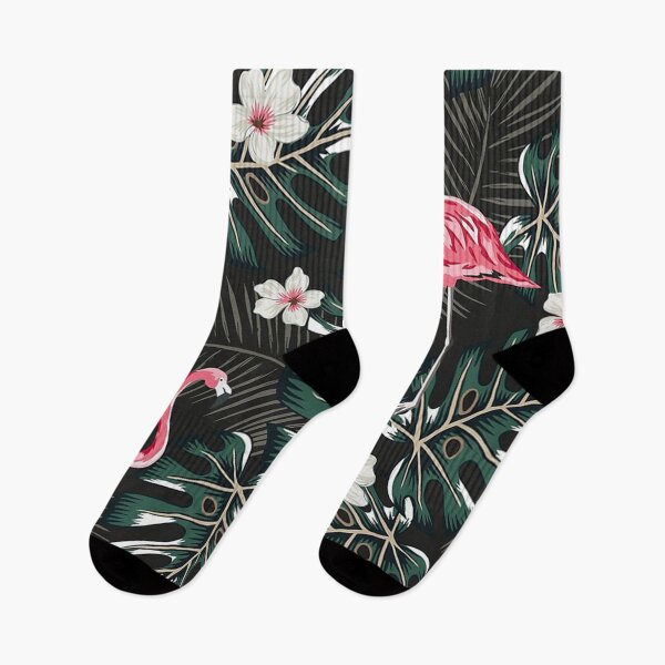 Item preview, Flamingo Palm Leaves Plumeria designed and sold by cleaporter.
