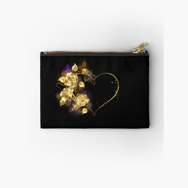 Artikelvorschau, Herz mit goldenen Rosen entworfen und verkauft von Blackmoon9.