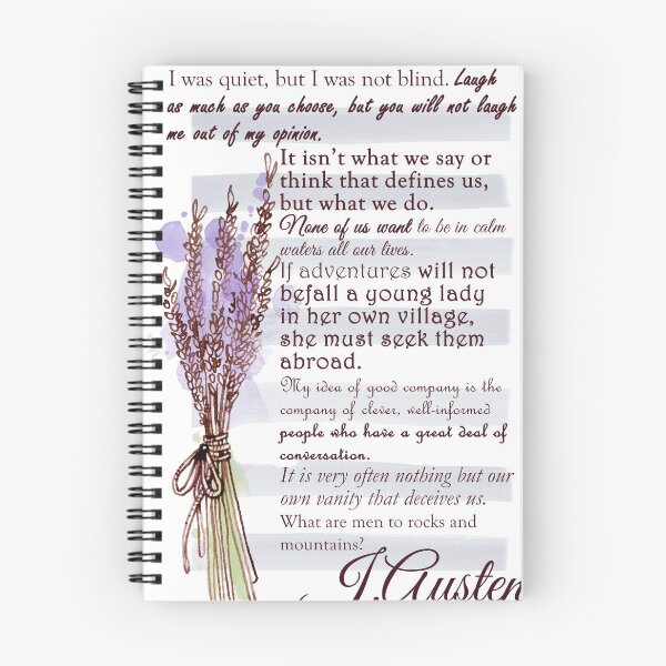 Item preview, Jane Austen multiple quotes in pretty design designed and sold by Deborah Smith.