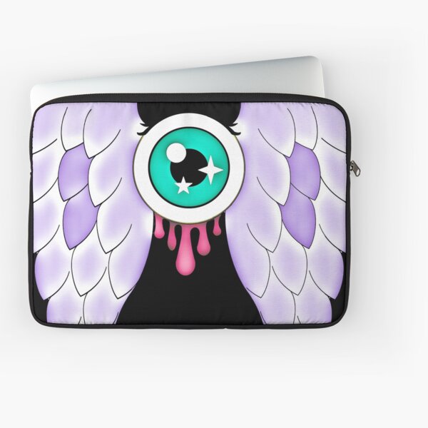 Pastel Goth | Winged Eye | Black Laptop Sleeve
