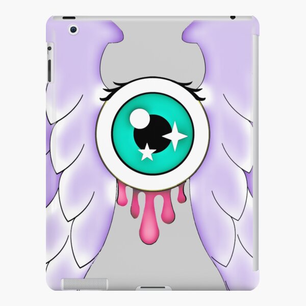 Pastel Goth | Winged Eye | Light Grey iPad Snap Case