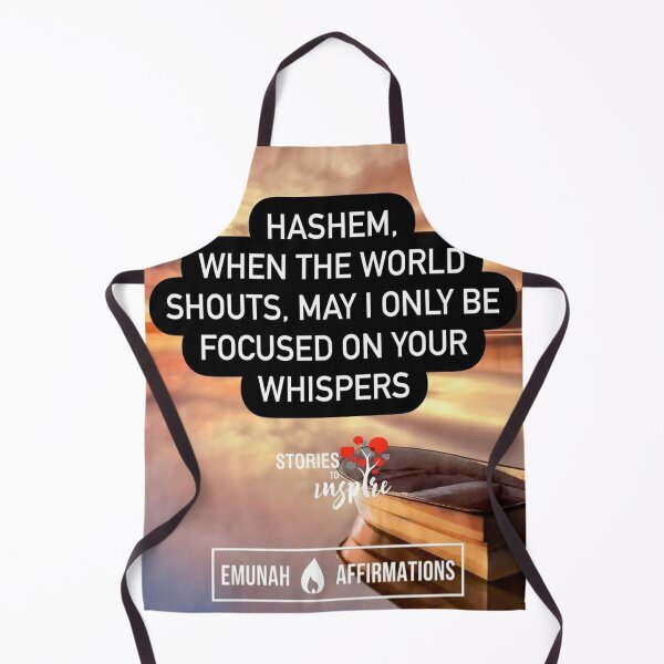 Item preview, Hashem when the world shouts may I only be focused on your whispers designed and sold by Stories To Inspire - Motivational Jewish Quotes.