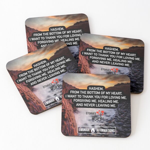 Item preview, Hashem from the bottom of my heart I want to thank you for loving me, forgiving me healing me and never leaving me designed and sold by Stories To Inspire - Motivational Jewish Quotes.