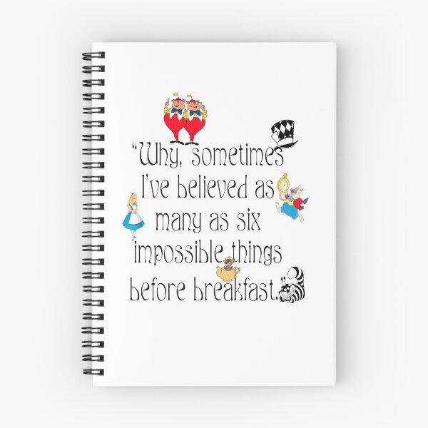 Item preview, Alice Quotes Mad Hatter Queen Rabbit Cat Tea Party Fans Vintage Literary Gifts designed and sold by TopTeeShop.