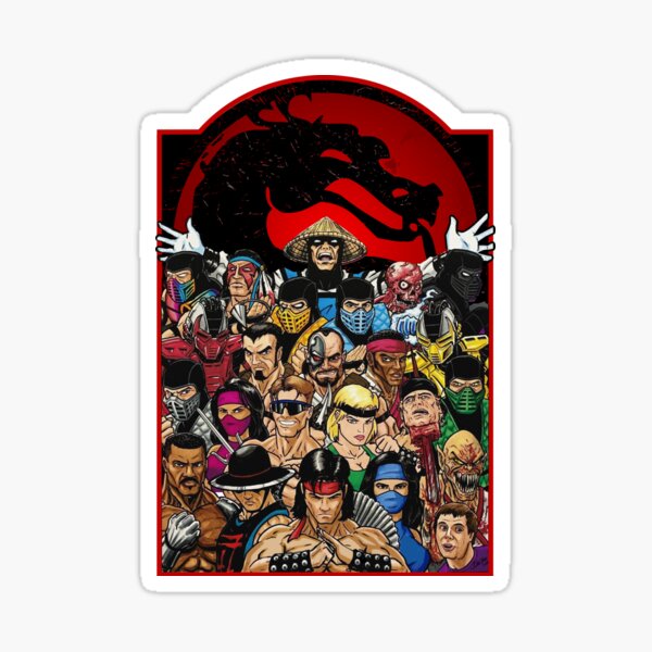 Mortal Kombat-Gaming g Sticker