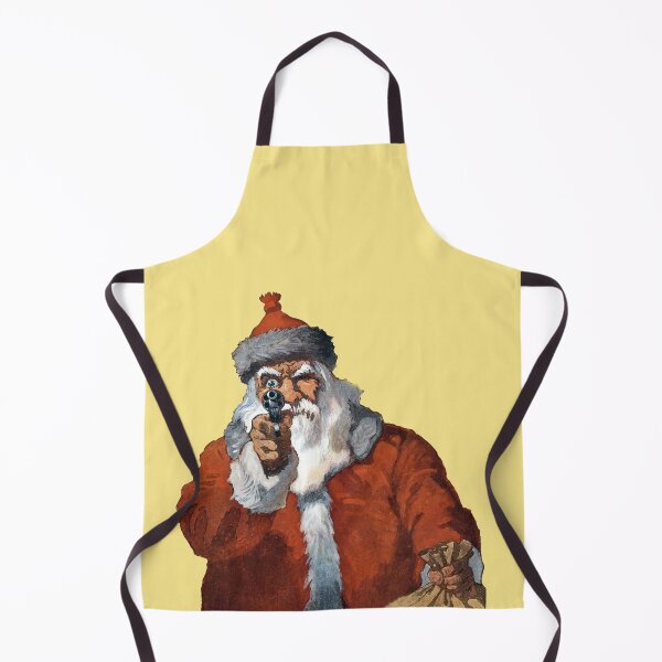 Item preview, "Hands up!" Santa Claus Pointing a Handgun. designed and sold by VintageBob.