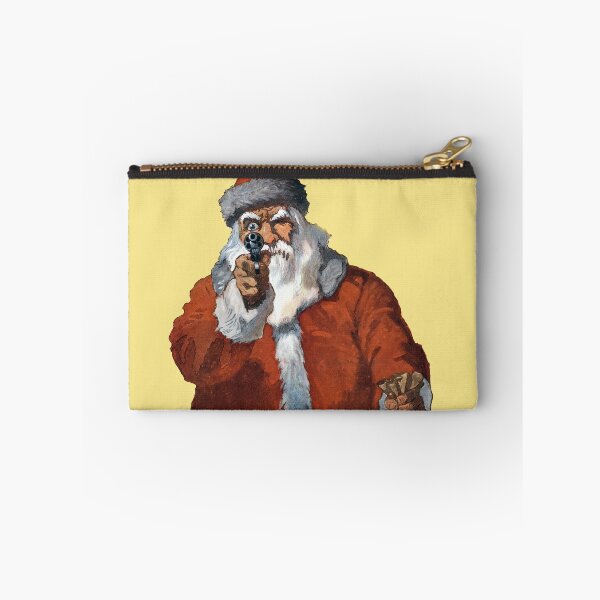 Item preview, "Hands up!" Santa Claus Pointing a Handgun. designed and sold by VintageBob.